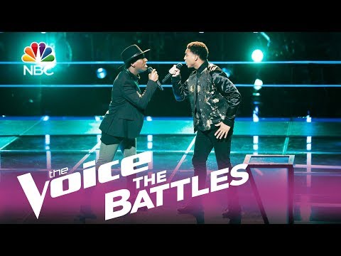 The Voice 2017 Battle - Brandon Brown vs. Jon Mero: "I Wish it Would Rain"