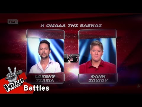 Lorens Tzaria vs Φανή Ζωχιού - Old time Rock n΄ Roll | 1o Battle | The Voice of Greece
