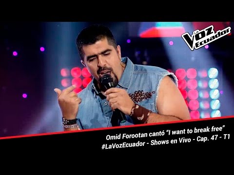 Omid Forootan cantó “I want to break free” - La Voz Ecuador - Shows en Vivo - Cap. 47 - T1