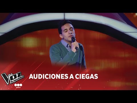 Agustín Juárez - "Con vos en el recuerdo" - J. Rodríguez - Audición a ciegas - La Voz Argentina 2018