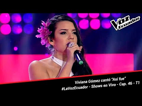 Viviana Gómez cantó “Así fue” - La Voz Ecuador - Shows en Vivo - Cap. 46 - T1