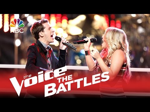 The Voice 2015 Battle - Evan McKeel vs. Riley Biederer: "Higher Ground"