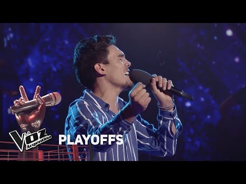 Playoffs #TeamMontaner - Mario canta "Volver" de Ricardo Montaner - La Voz Argentina 2018