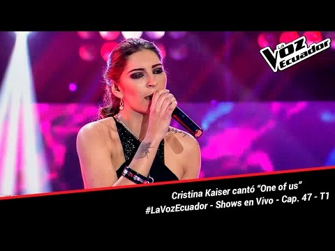 Cristina Kaiser cantó “One of us” - La Voz Ecuador - Shows en Vivo - Cap. 47 - T1