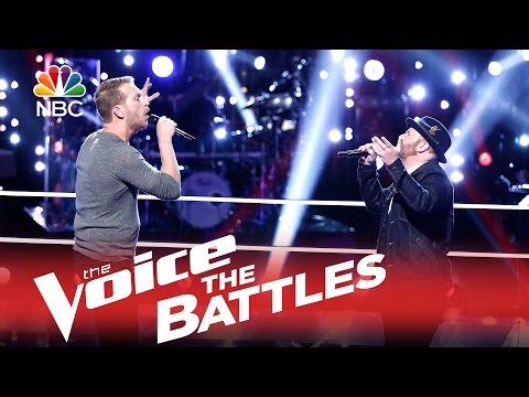 The Voice 2015 Battle - Barrett Baber vs. Dustin Christensen: "Walking in Memphis"