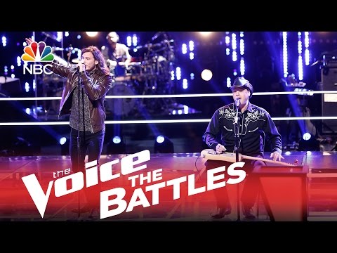 The Voice 2015 Battle - Blaine Mitchell vs. Blind Joe: "Old Time Rock and Roll"