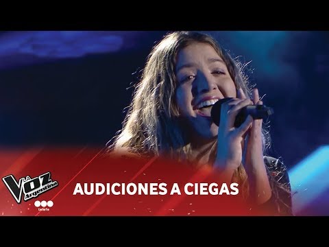 Lucia Acapua - "Algo contigo" - Vicentico - Audiciones a ciegas - La Voz Argentina 2018