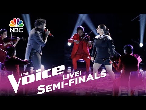 The Voice 2017 Brooke Simpson & Davon Fleming - Semifinals: "Earned It"