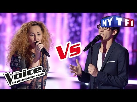 Vincent Vinel VS Guylaine « Love Me, Please Love Me » (M Polnareff) | The Voice France 2017 | Battle