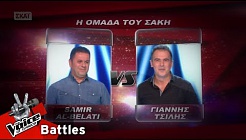 Samir Al-Belati vs Γιάννης Τσίλης - Aicha | 1o Battle | The Voice of Greece