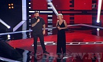 Полина Гагарина и Баста выступают на Голос 6
