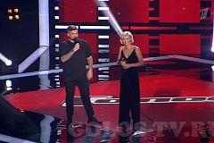 Полина Гагарина и Баста выступают на Голос 6