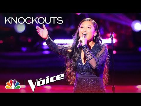 RADHA Impresses the Coaches with Mariah Carey's "I'll Be There" - The Voice 2018 Knockouts