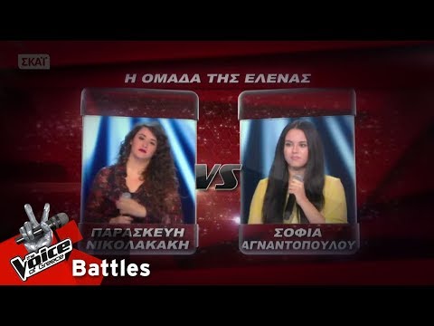 Παρασκευή Νικολακάκη vs Σοφία Αγναντοπούλου - Sweet dreems | 2o Battle | The Voice of Greece