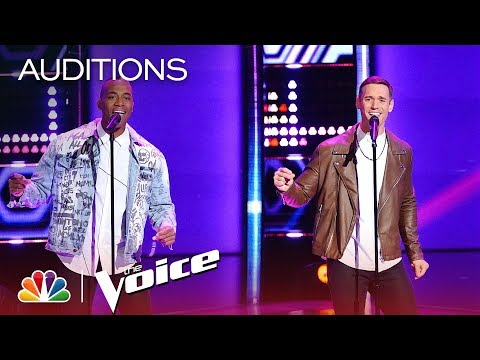 OneUp Covers The Spinners' "Could It Be I'm Falling in Love" - The Voice 2018 Blind Auditions