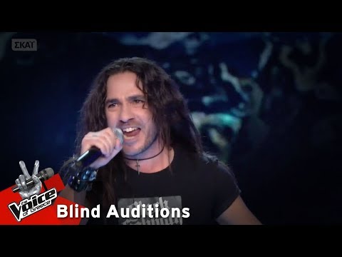 Παύλος Κίτσης - Enter Sandman | 12o Blind Audition | The Voice of Greece