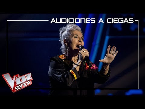Carmen Blanco Lázaro canta 'El último trago' | Audiciones a ciegas | La Voz Senior Antena 3 2019