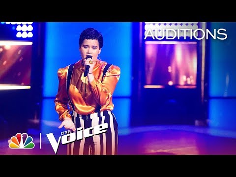 Mercedes Ferreira-Dias SLAYS Sara Bareilles' "She Used to Be Mine" - The Voice 2018 Blind Auditions