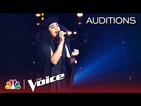 Audri Bartholomew Wins Over JHUD with Loren Allred's "Never Enough" - The Voice 2018 Blind Auditions