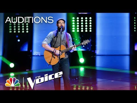 Adam & Blake Wowed by Keith Paluso Singing "Way Down We Go" - The Voice 2018 Blind Auditions