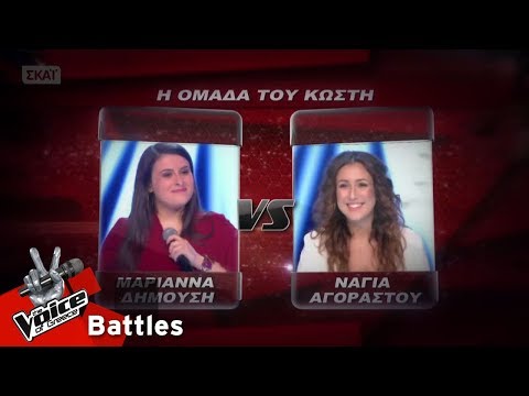 Μαριάννα Δημούση vs Νάγια Αγοραστού - Τα ζηλιάρικα σου μάτια | 2o Battle | The Voice of Greece