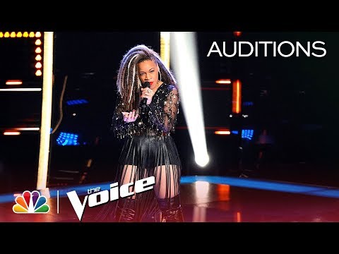 SandyRedd Gets Four Turns with Bishop Briggs' "River" - The Voice 2018 Blind Auditions