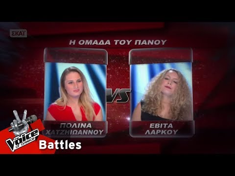 Πολίνα Χατζηιωάννου vs Εβίτα Λάρκου - Cry me a river | 2o Battle | The Voice of Greece