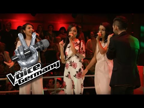 Umbrella - Rihanna | Flavio vs. Mimoza, Vjollca, Shkurte Cover | The Voice of Germany 2016 | Battles