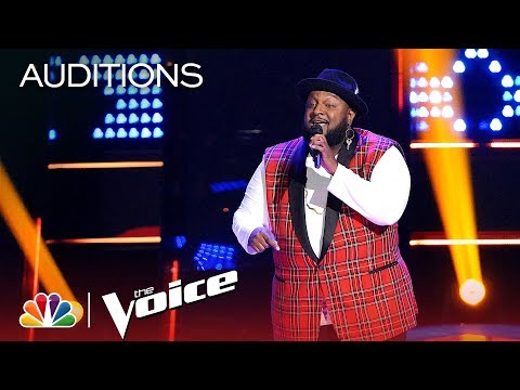 Patrique Fortson SHINES with Oleta Adams' "Get Here" - The Voice 2018 Blind Auditions