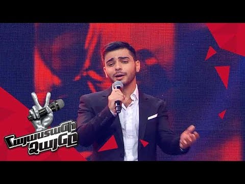 Harutyun Injeyan sings 'Say Something' - Blind Auditions - The Voice of Armenia - Season 4