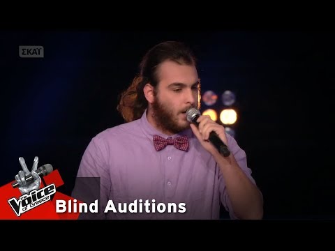 Στέλιος Ψαρογιάννης- When a blind man cries | 14o Blind Audition | The Voice of Greece