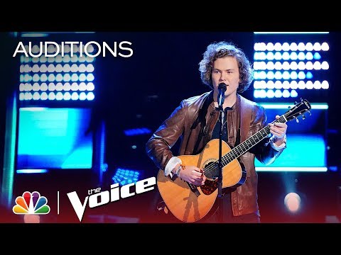 Sam Robbins Misses a Turn with Jim Croce's "Time in a Bottle" - The Voice 2018 Blind Auditions