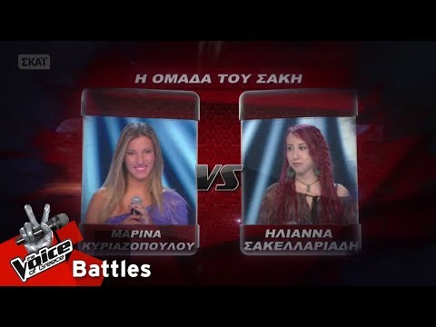 Μαρίνα Κυριαζοπούλου vs Ηλιάννα Σακελλαριάδη - Rockabye | 2o Battle | The Voice of Greece